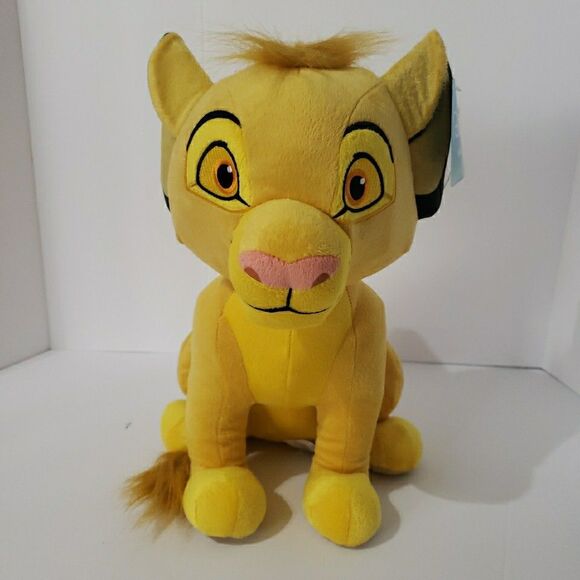 NWT SIMBA The Lion King Deluxe Plush Toy Disney Size Large 12” New - Picture 1 of 7